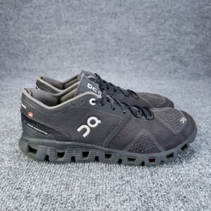 On Cloud X Shoes Womens Size 9.5 Black‎ Running Sneakers Lightweight Casual